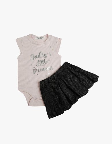 בגד גוף עם חצאית  2 חלקים