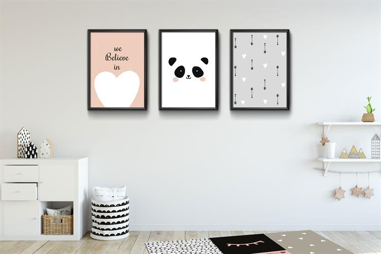 חדר של אהבה- 3 תמונות, מדבקות קיר ושטיח