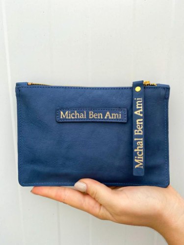 תיק קלאץ' בינוני כחול