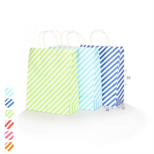 שקית קרטון פסים 26*33*12ס"מ