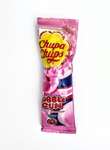 Chupa Chups Bubble Lollipop Strawberry ממתקים 