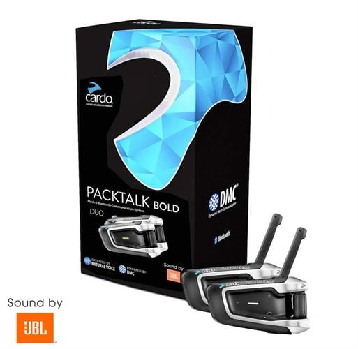 דיבורת לקסדה Cardo Scala Rider Packtalk Bold JBL Duo - ערכה זוגית