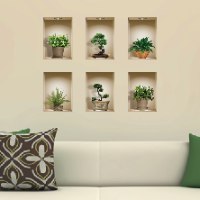 שישיית מדבקות נישה כוורת עציצים דגם 610