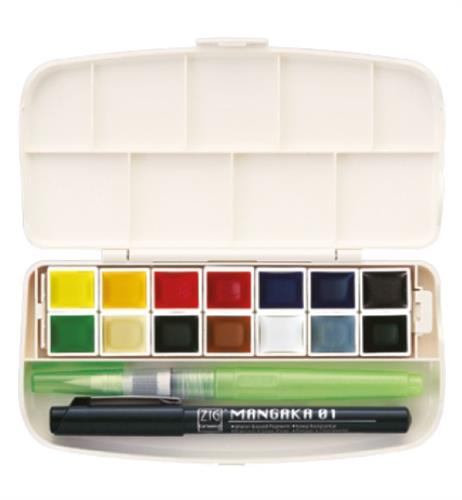 סט 14 צבעי מים לנסיעות GANSAI TAMBI