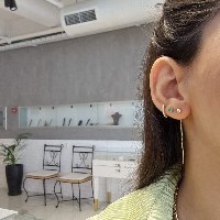 עגיל זהב ארוך|עגיל כדור