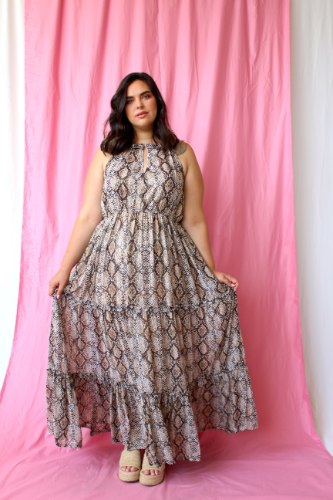 שמלת לילי מנוחשת