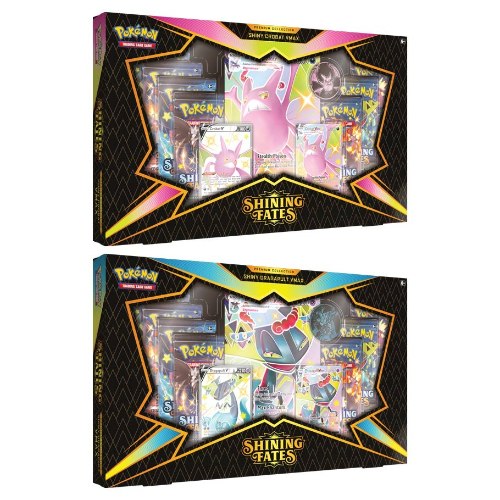 קלפי פוקימון סט 2 מארזי פרימיום Pokemon TCG: Shining Fates Premium Collection Crobat & Dragapult