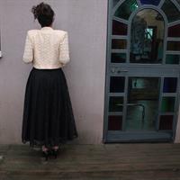 עליונית תחרה מהודרת בצבע שמנת  מידה S/M