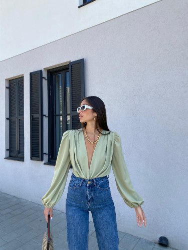 בגד גוף טיפני ירוק