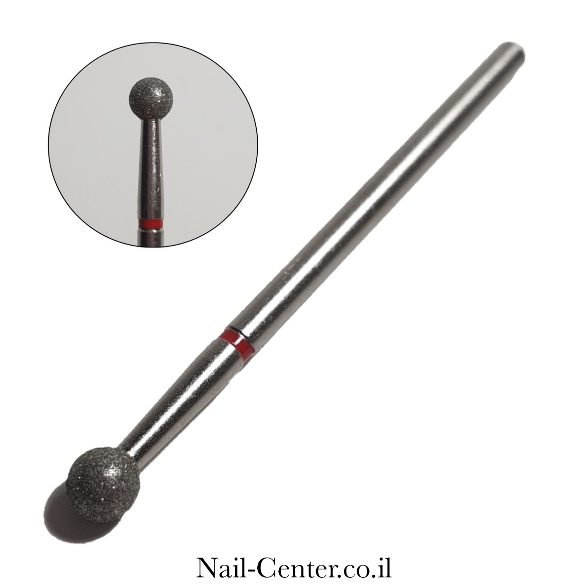 ראש שיוף למניקור - עגול כדור בינוני סטאלקס