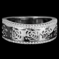 טבעת כסף משובצת אבני זרקון RG5624 | תכשיטי כסף | טבעות כסף