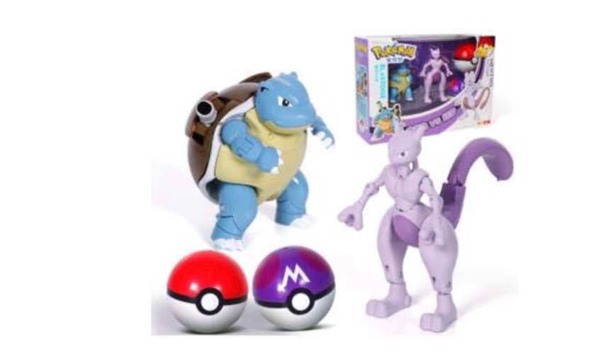 זוג פוקימון MEWTWO+BLASTOISE
