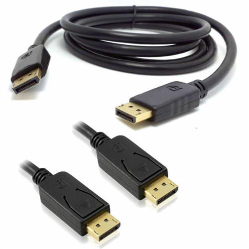 כבל מסך מסוכך DisplayPort זכר לחיבור זכר באורך 3 מטר