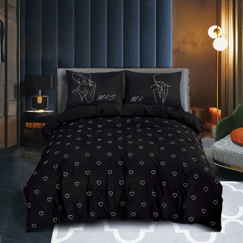 סט מצעים מלא למיטה וחצי 120/200 דגם ארט - 40414