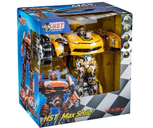 רובוטריק על שלט צהוב