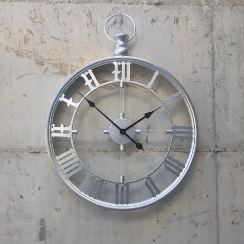 שעון רומי גדול כסף