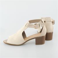 סנדלי עקב לנשים - בייג׳ין