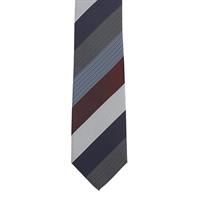 עניבה פסים רחבים כחול