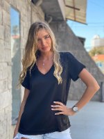 חולצת מוריין שחור THOMAS