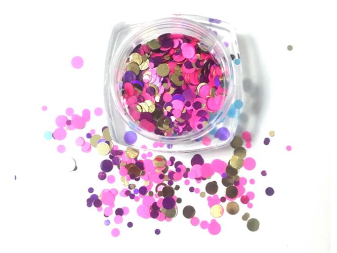 פייטים - מס' 402 - ורוד סגול וזהב