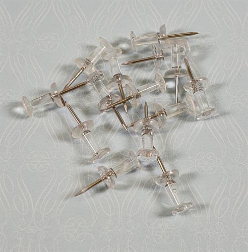 סיכות ללוח שעם - שקוף 50 יח'