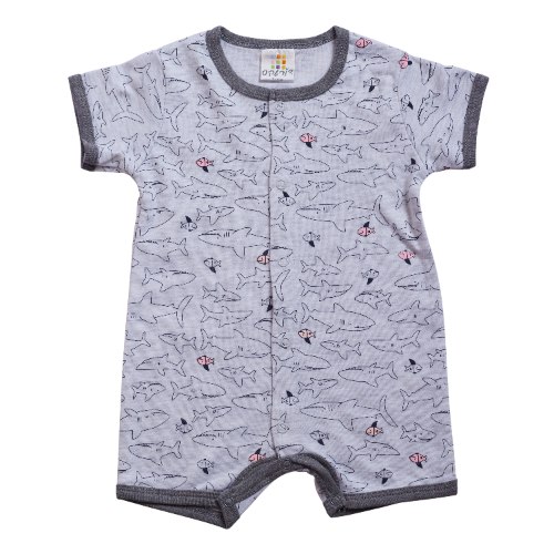 אוברול כרישים אפור מלאנג'