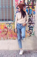 ג'ינס בוסטון ישר סיומת גזורה