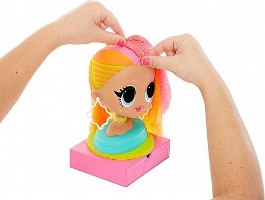 LOL OMG ראש בובה לעיצוב ותסרוקות ׁׁ(גילאים 3+)