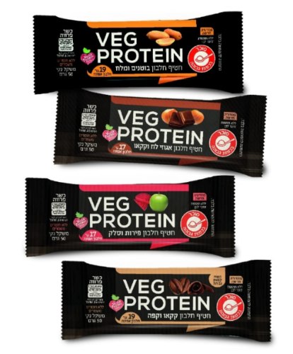 חטיף חלבון VEG PROTEIN טבעוני  (18 יח' במארז)