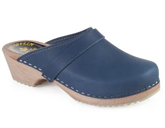 קבקבי עץ כחול ג'ינס מט