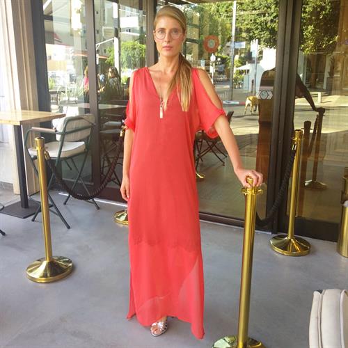 שמלת קראון אדום קורל