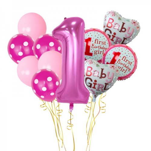 סט בלונים יום הולדת שנה לבת