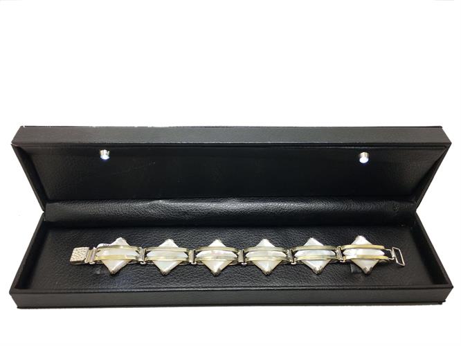 צמיד כסף נשים 925 משולב זהב MY01170044285