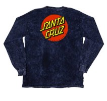 SANTA CRUZ Classic Dot LS Regular T-Shirt Mineral Navy Sm Mens