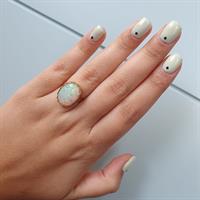 טבעת זהב 14K משובצת אבן חן אופל