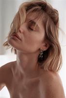 עגילי אודרי כסף