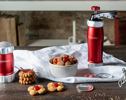 מתכון בסיסי להכנת עוגיות עם מכשיר זילוף העוגיות Biscuits, של Marcato