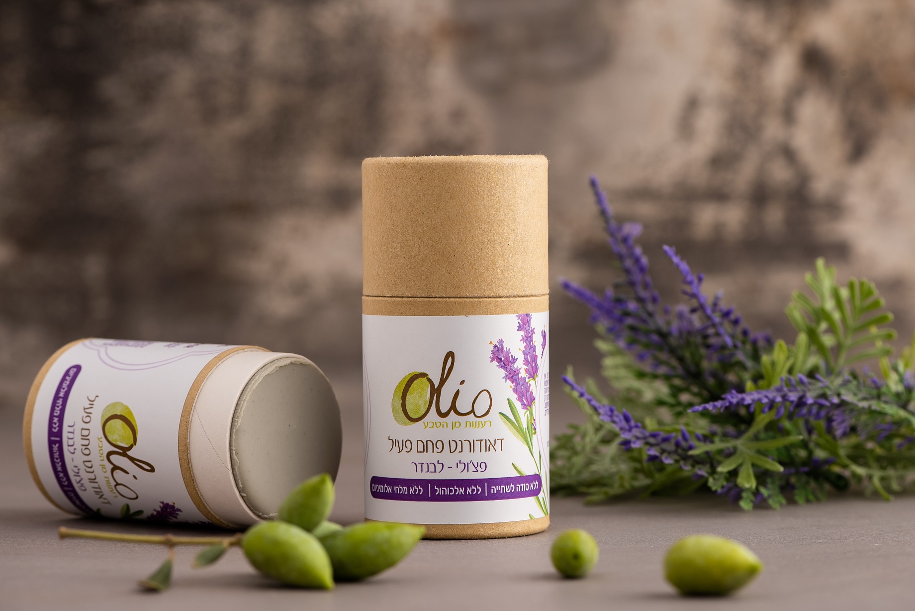 דאודורנט סטיק פחם פעיל לבנדר פצ'ולי